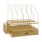 Martha Stewart Ryder Gold Mesh Metal Large Desktop Organizer With Paper File Letter Holder Organizer and Drawer HH-OHD19-GLD-MS - alternate 2